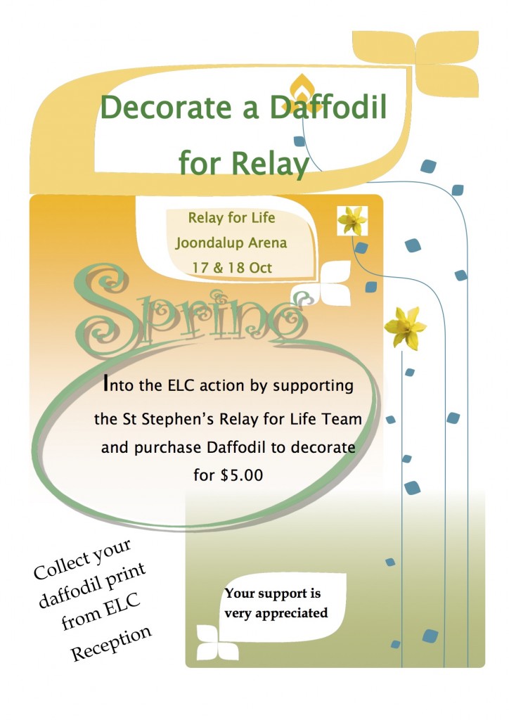 Daffodil Relay Fundraiser Poster[2]