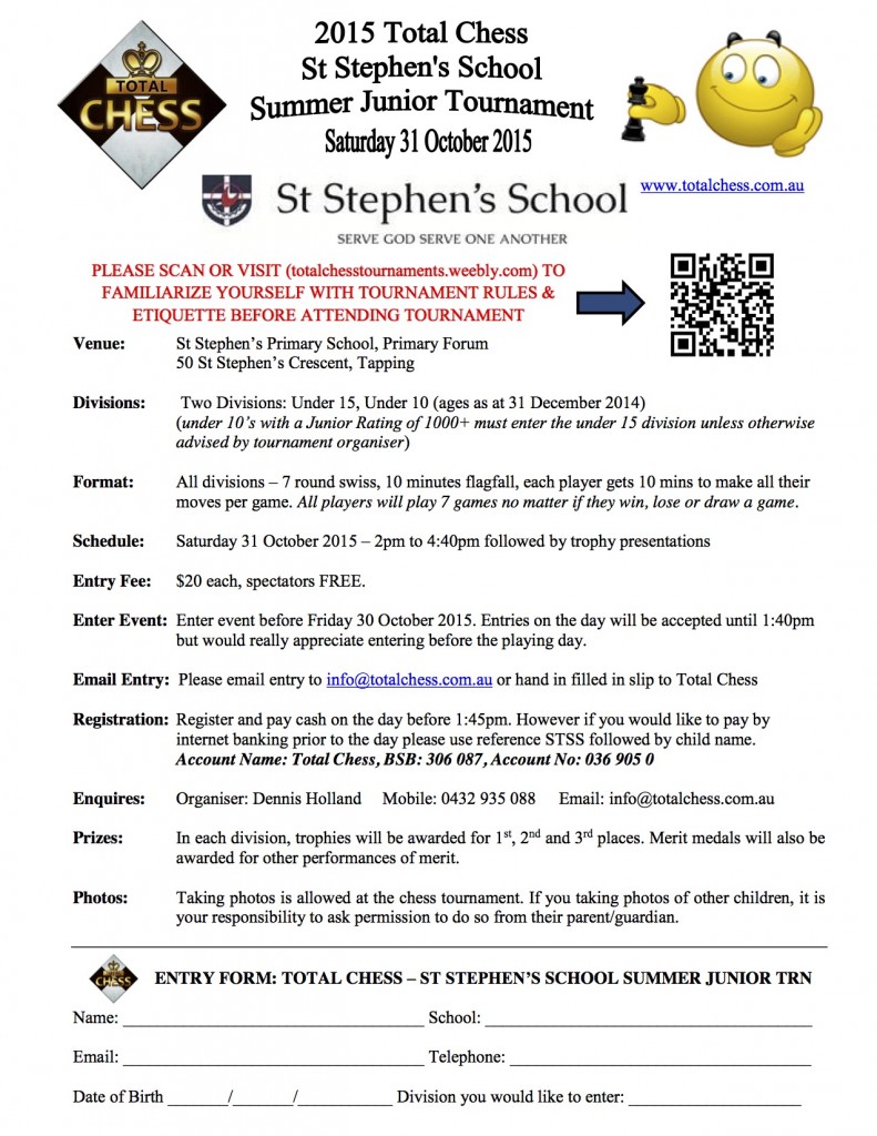2016 St Stephen's School Summer Junior Tournament